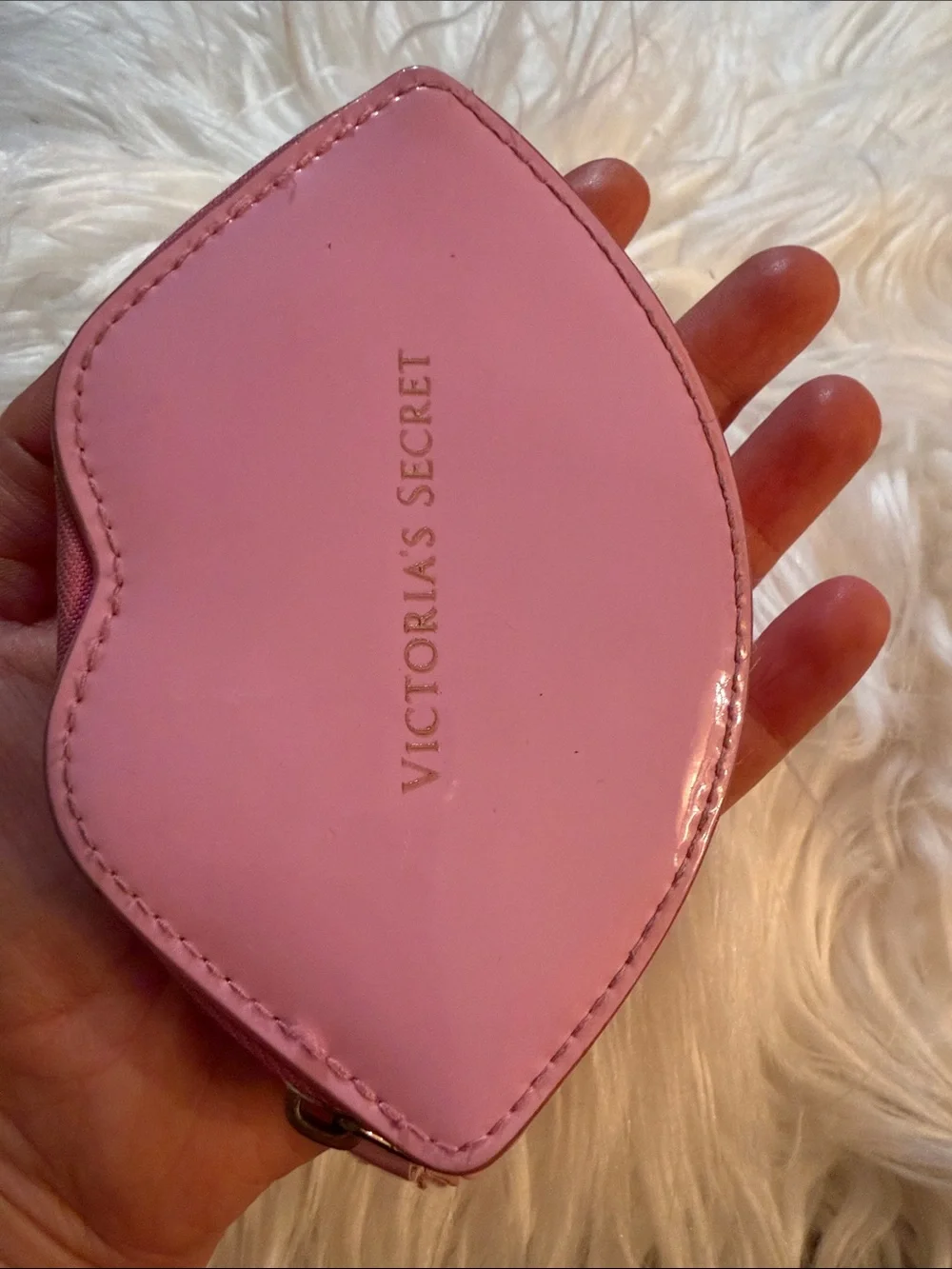 Victoria's Secret Pink Lip-Shaped Key & Card Holder